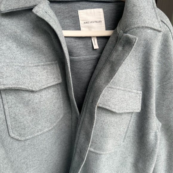 Blue grey Button-Up Jacket - Picture 4 of 4